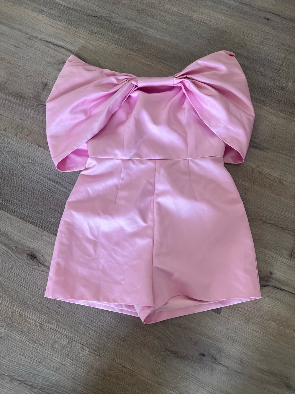 Pink Girl's Bow-Shoulder Playsuit